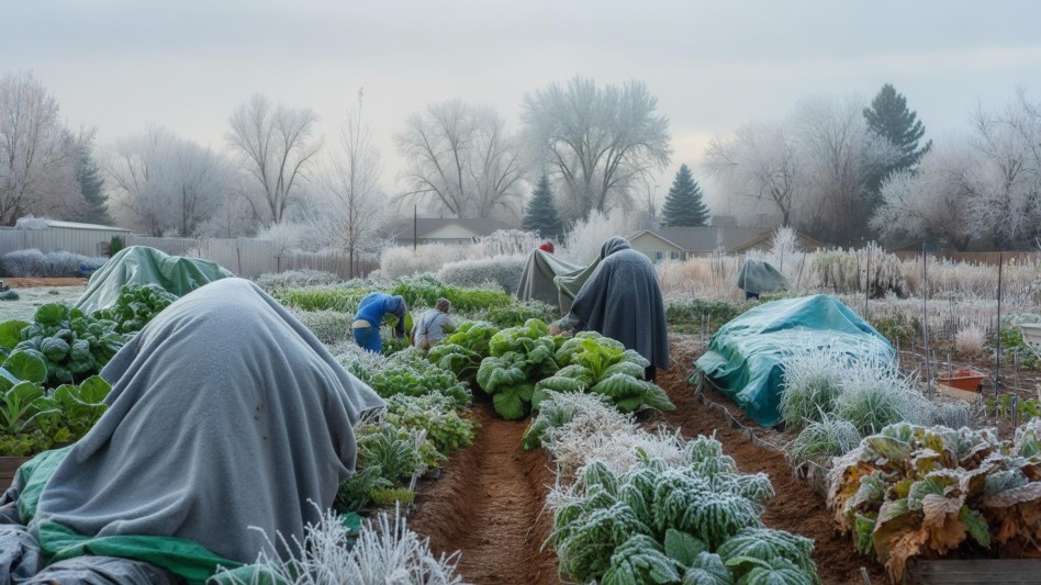 Denver Gardeners Protect Plants from Freeze