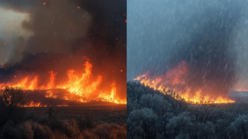From Fire Danger in Denver to Rain and Snowflakes
