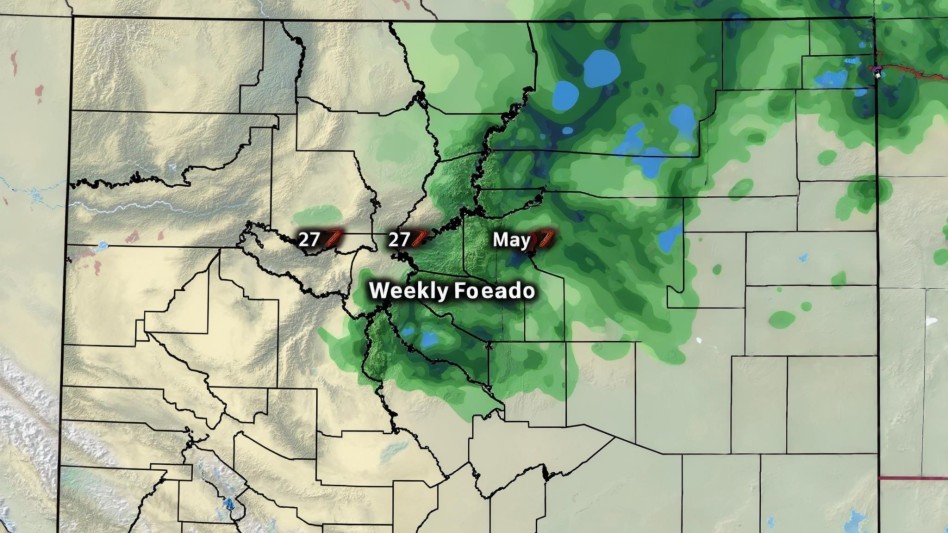 Weekly Weather Outlook for Colorado: April 27 through May 3