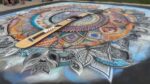 Chalk art mosaic celebrates Colorado’s 150th anniversary at Denver Chalk Art Festival, Denver Limousines